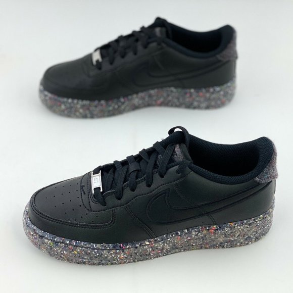 Nike Air Force 1 Recycled Wool Pack Black Women's Size 7.5 Shoes - Picture 3 of 12